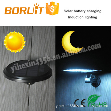Boruit ELS-08 5W Solar Wall Lamp Outdoor Solar Lawn Lights Light Sensor induction + Body Sensor